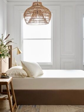 Quince Bamboo Twin Fitted Sheet Set in Ivory